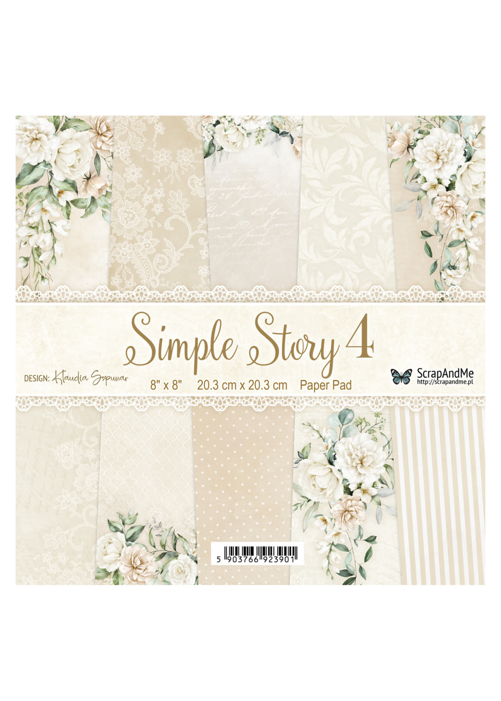 Simple Story 4, 8" x 8" scrapbooking paper pack