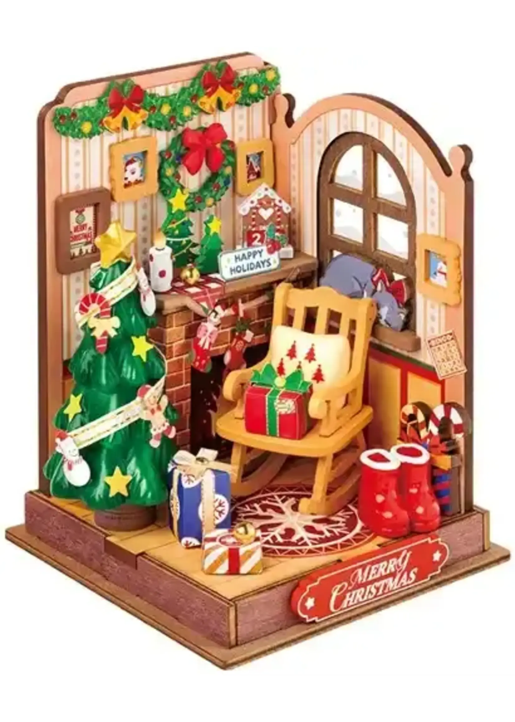 Robotime Christmas Fireplace