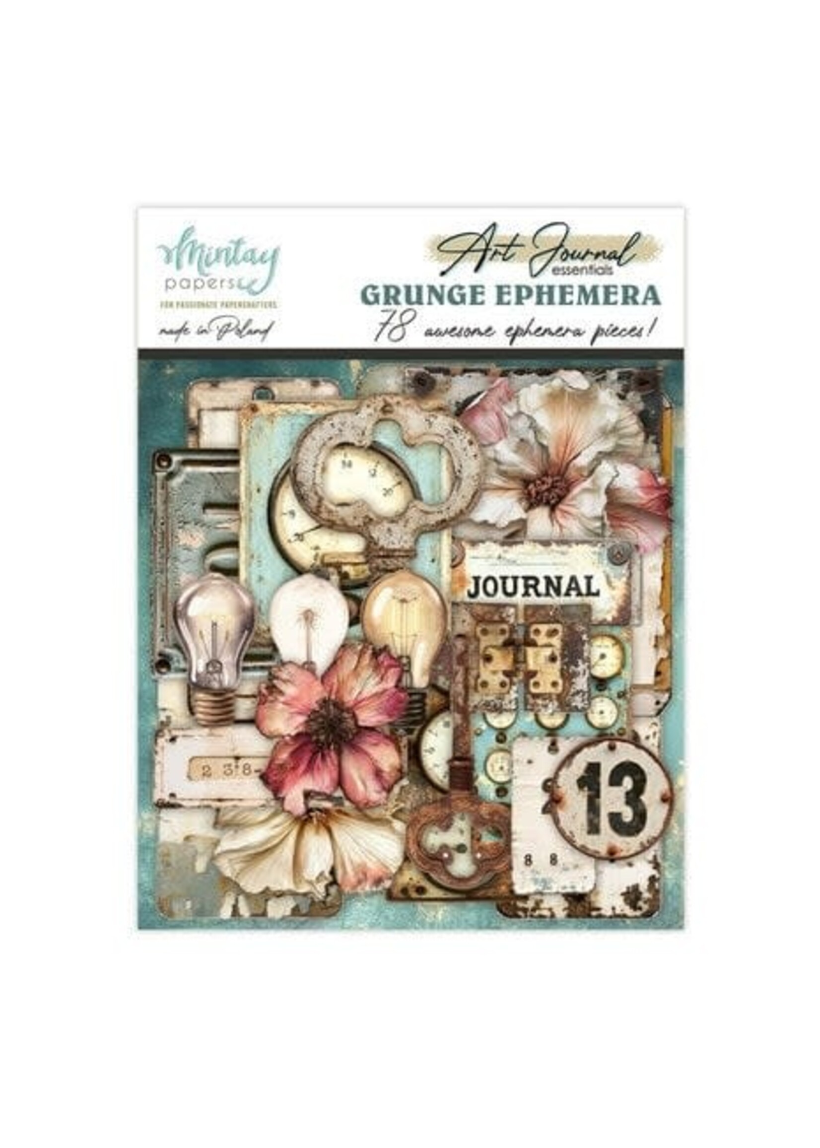 Art Journal Ephemera Pack Grunge (78pcs) (MT-ART-C04)
