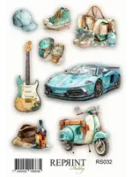 Masculine Moments 10x20cm Stickers (RS032)