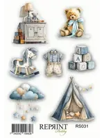 Happiness Baby Boy 10x20cm Stickers (RS031)