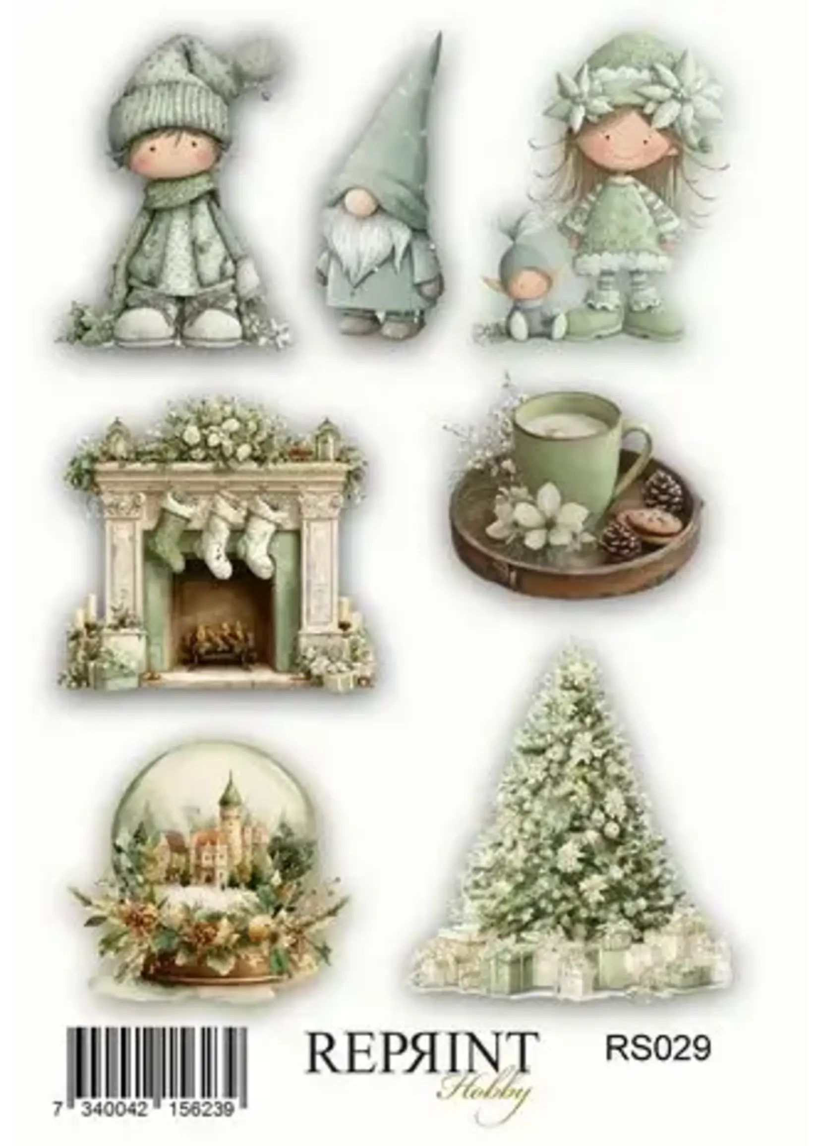 Home For Christmas 10x20cm Stickers (RS029)