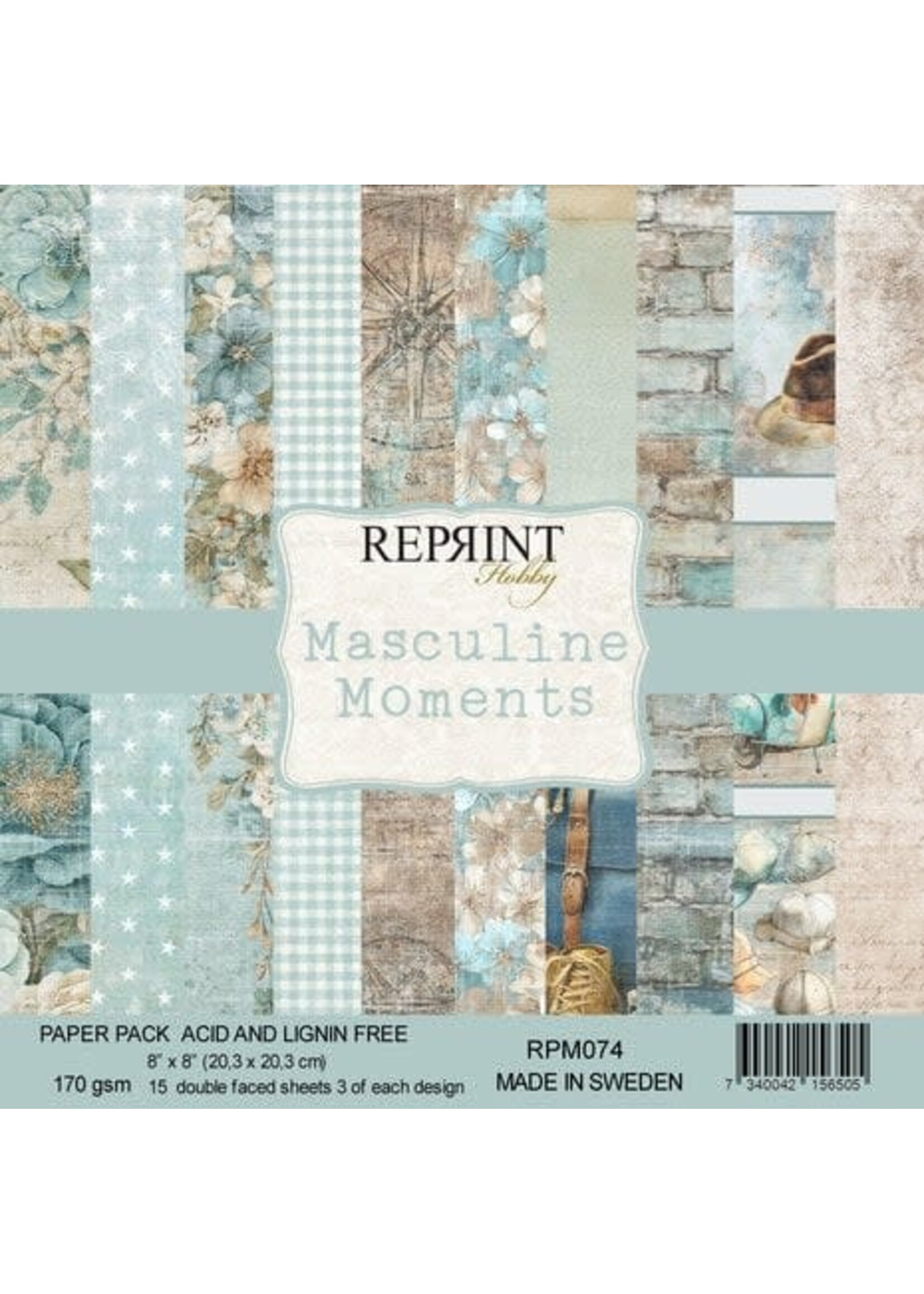 Masculine Moments 8x8 Inch Paper Pack (RPM074)