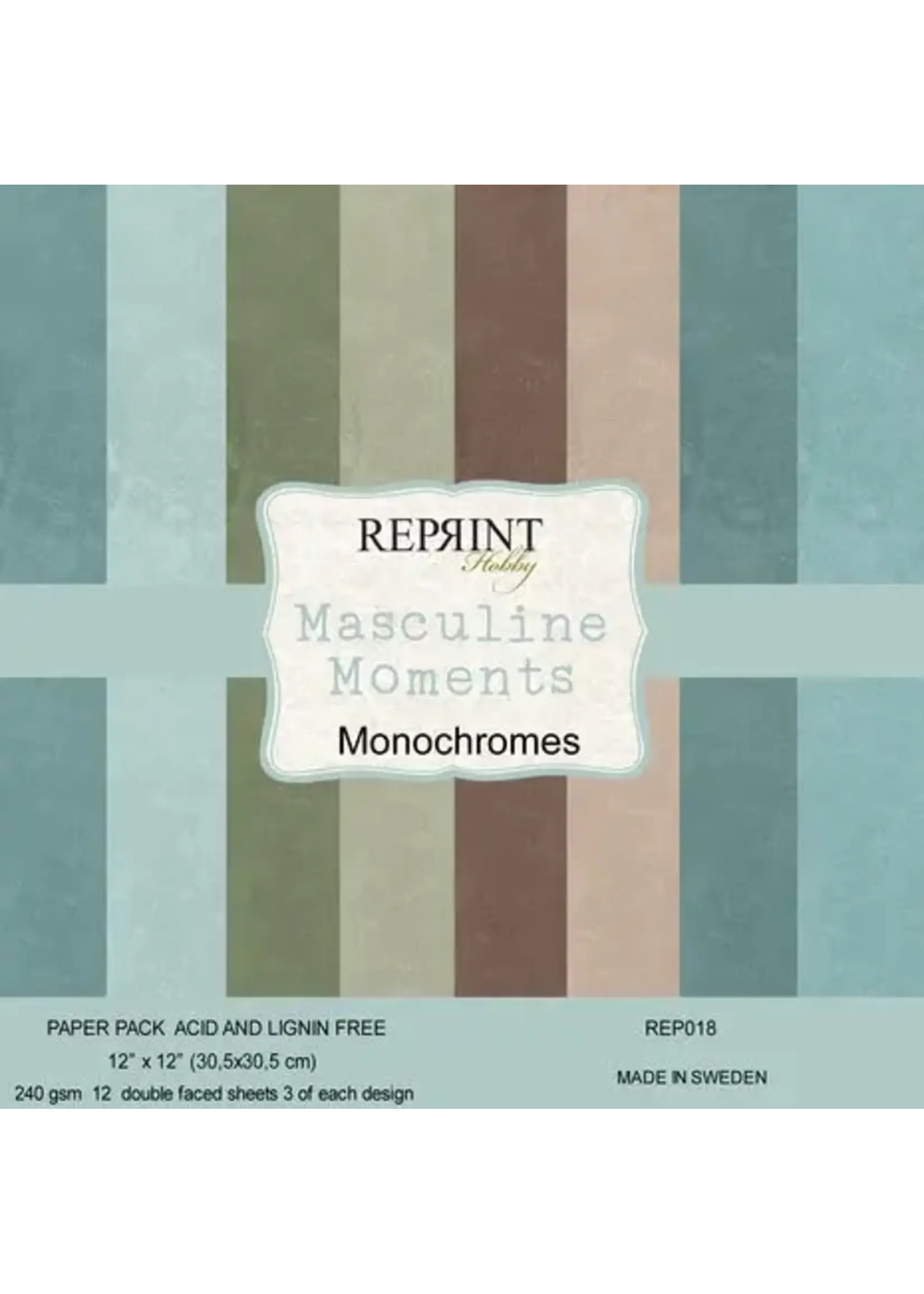 Masculine Moments 12x12 Inch Cardstock (REP018)