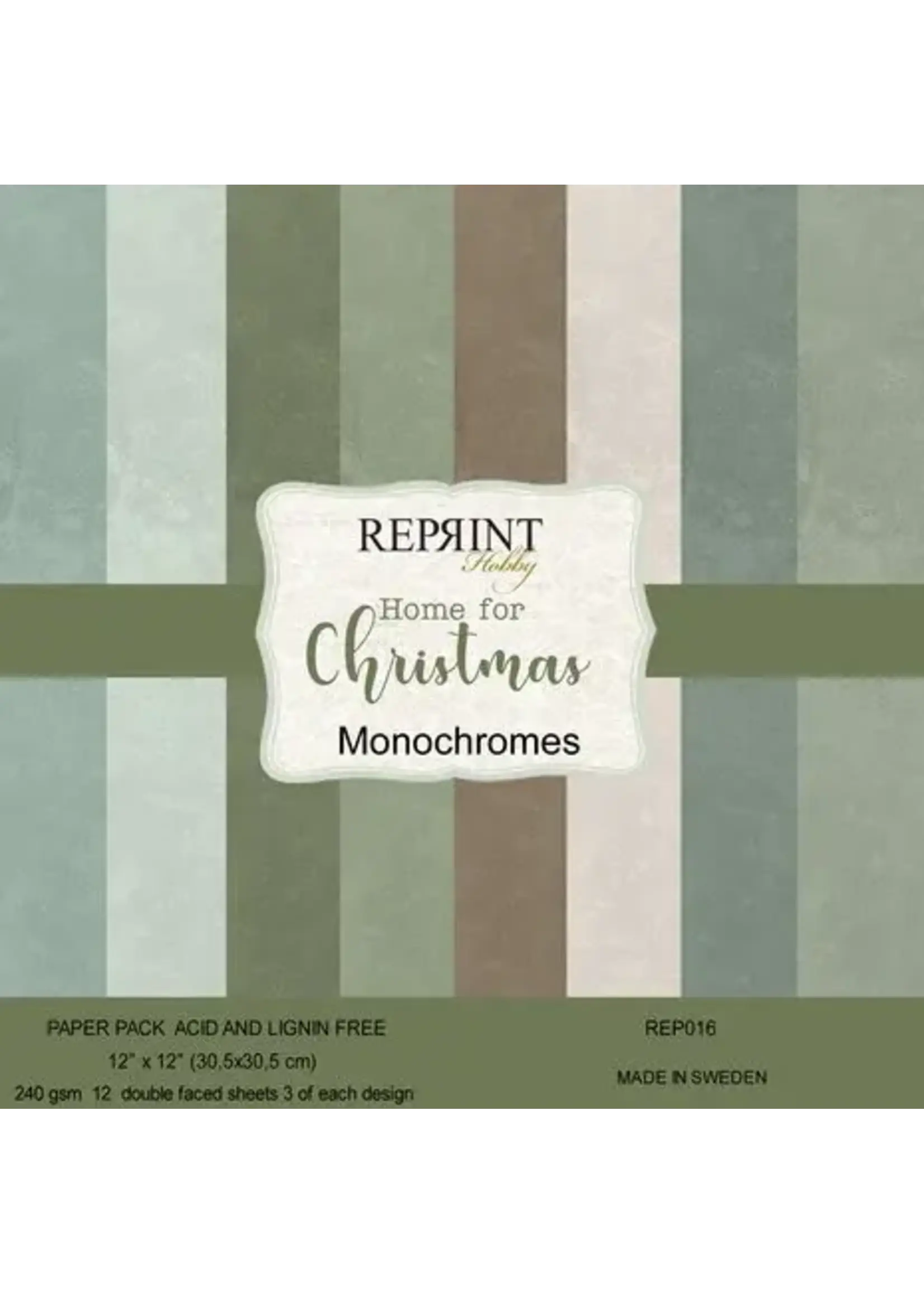 Home For Christmas 12x12 Inch Cardstock (REP016)