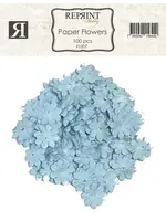 Paper Flowers Blue (100pcs) (FL007)