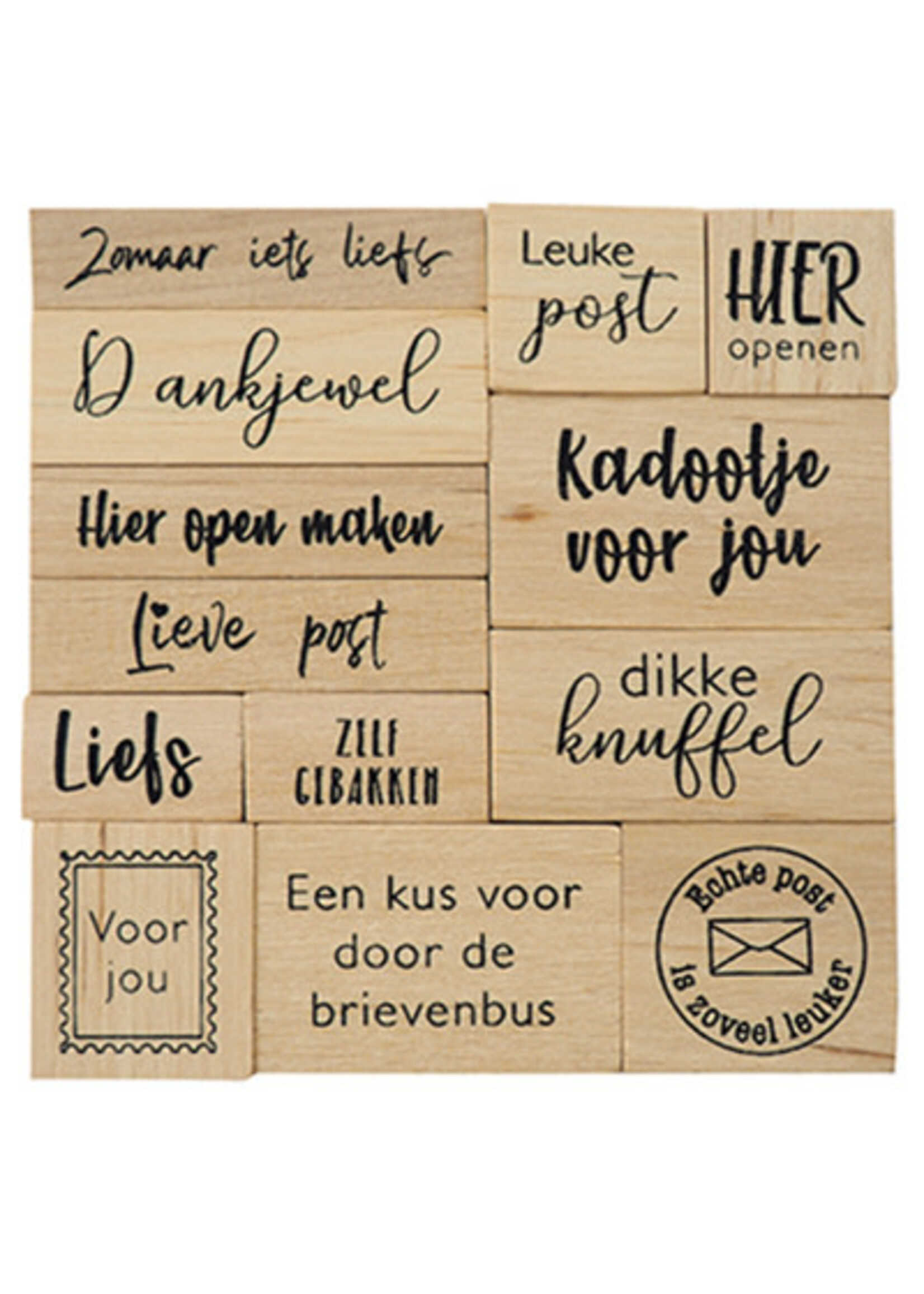 CS1075 - Houtstempel set – Kadopost