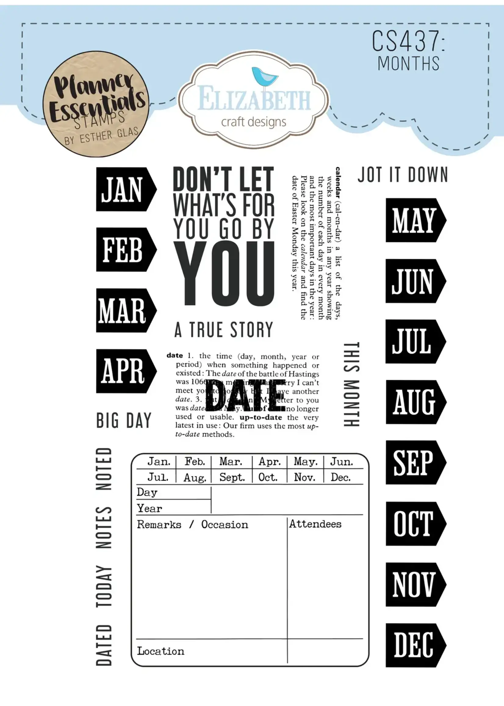 Months Planner EssentialsSKU: CS437