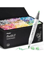 Ohuhu - Honolulu B - Alcohol Art Markers - Brush & Fine - Set 320 Levendige kleuren Y30-80404-77