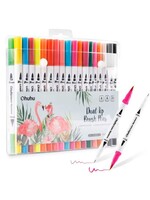 Ohuhu - Dual Tip Brush Markers - Waterbased - Set van 36  Y30-80400-18