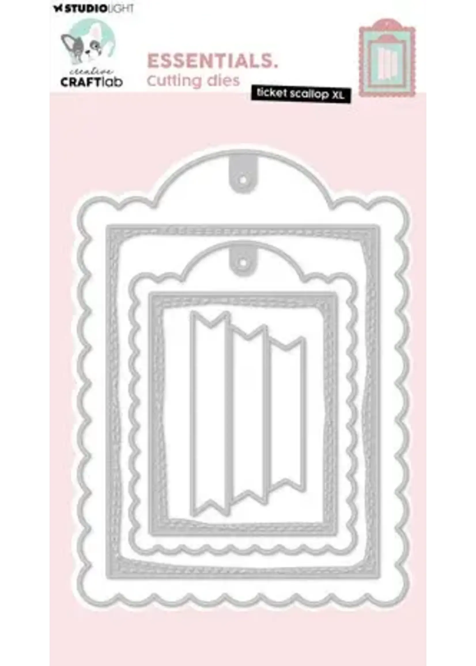 Ticket Scallop XL Essentials Cutting Die (CCL-ES-CD1069)