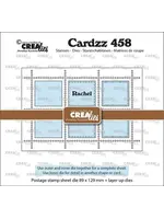 Cardzz Stansen Rechthoekig Postzegelvel Rachel met 6 Rechthoeken (CLCZ458)