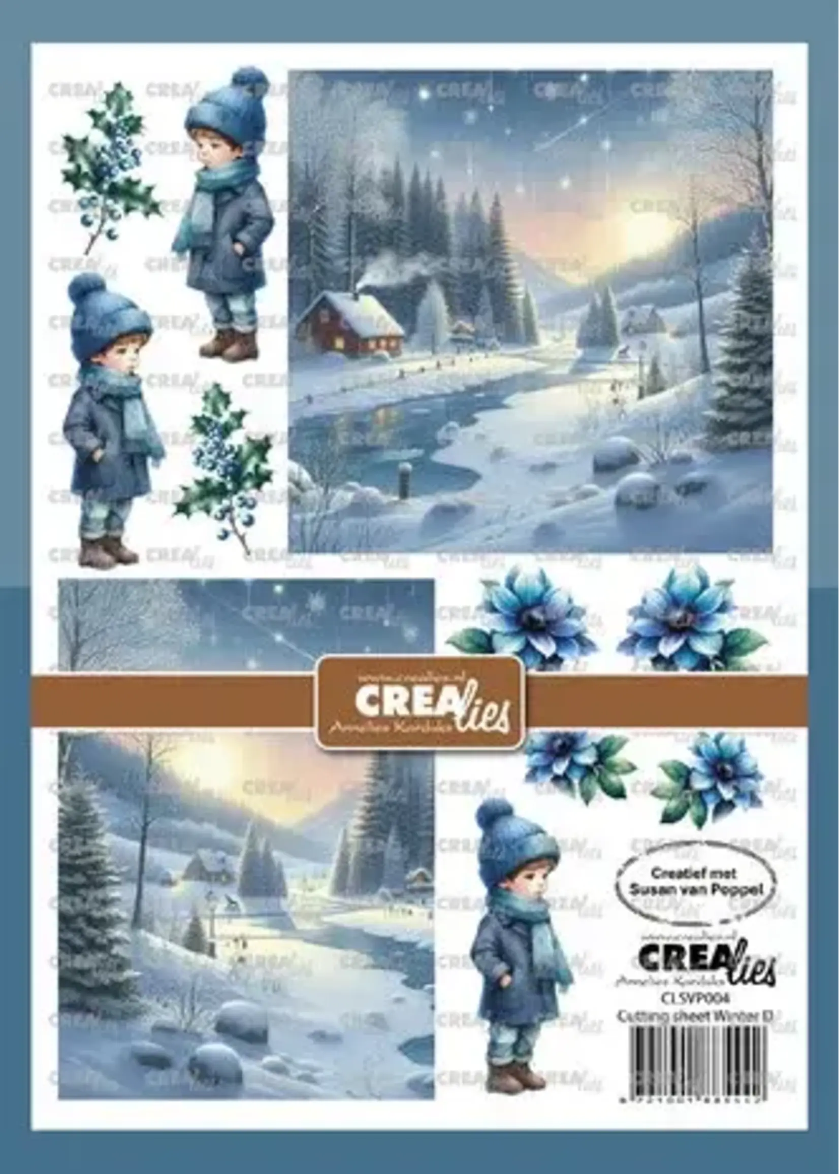 Cutting Sheets Papier Knipvel Winter D (1pcs) (CLSVP004)