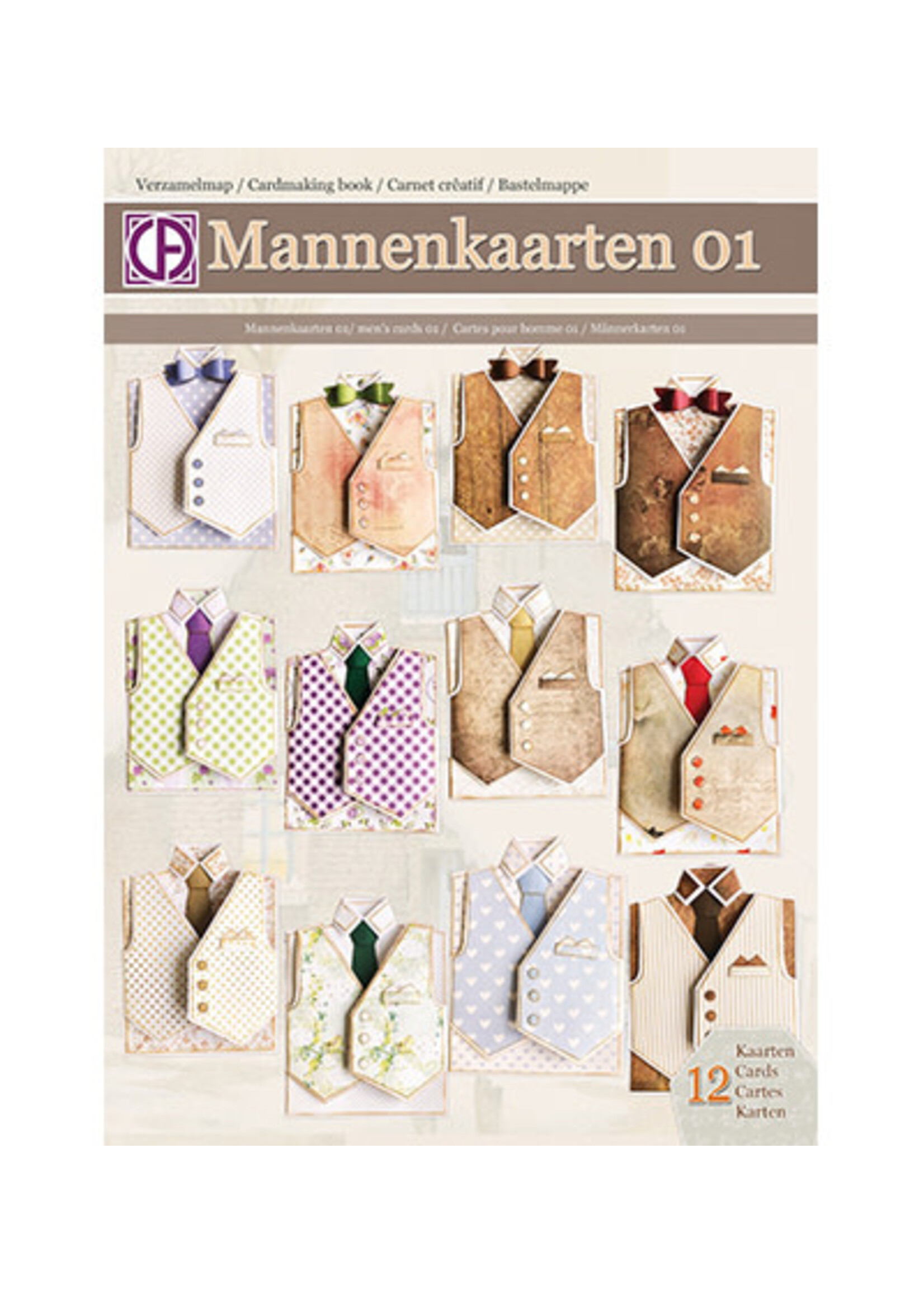 VM65-008 - Mannenkaarten 01 - 12 stuks