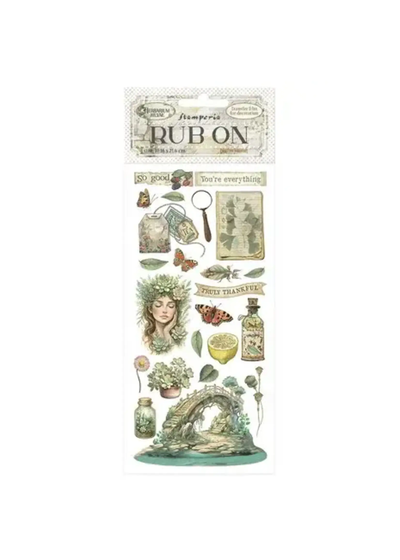 Herbarium Silvae Rub-On 8,33x2,36 Inch Bridge (DFLRB211)