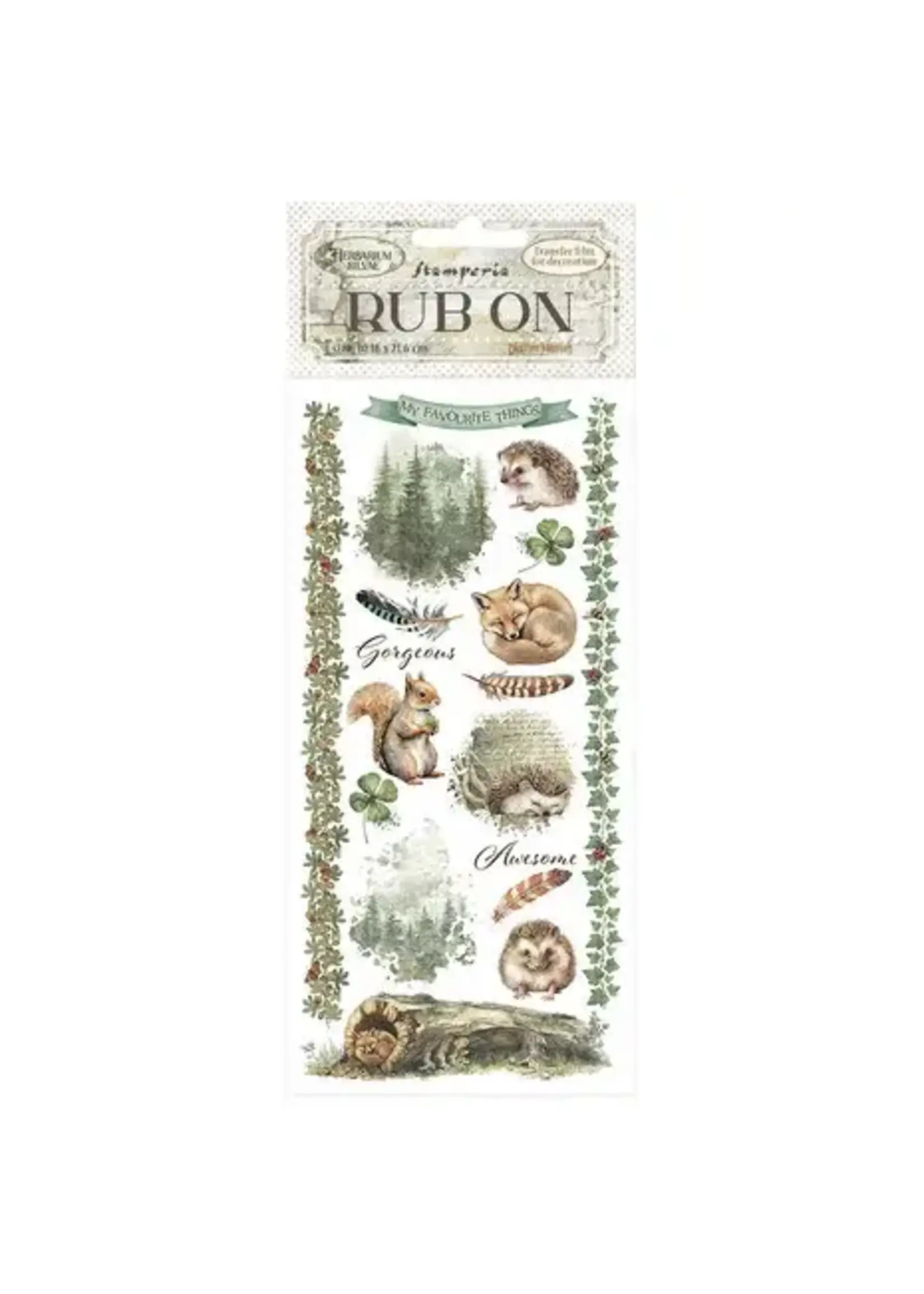 Herbarium Silvae Rub-On 8,33x2,36 Inch Forest (DFLRB213)