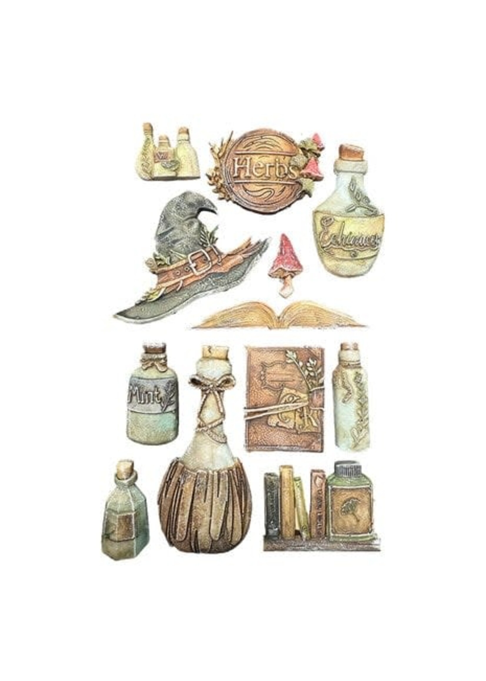 Herbarium Silvae A5 Silicon Mould Alchemy (KACMA596)