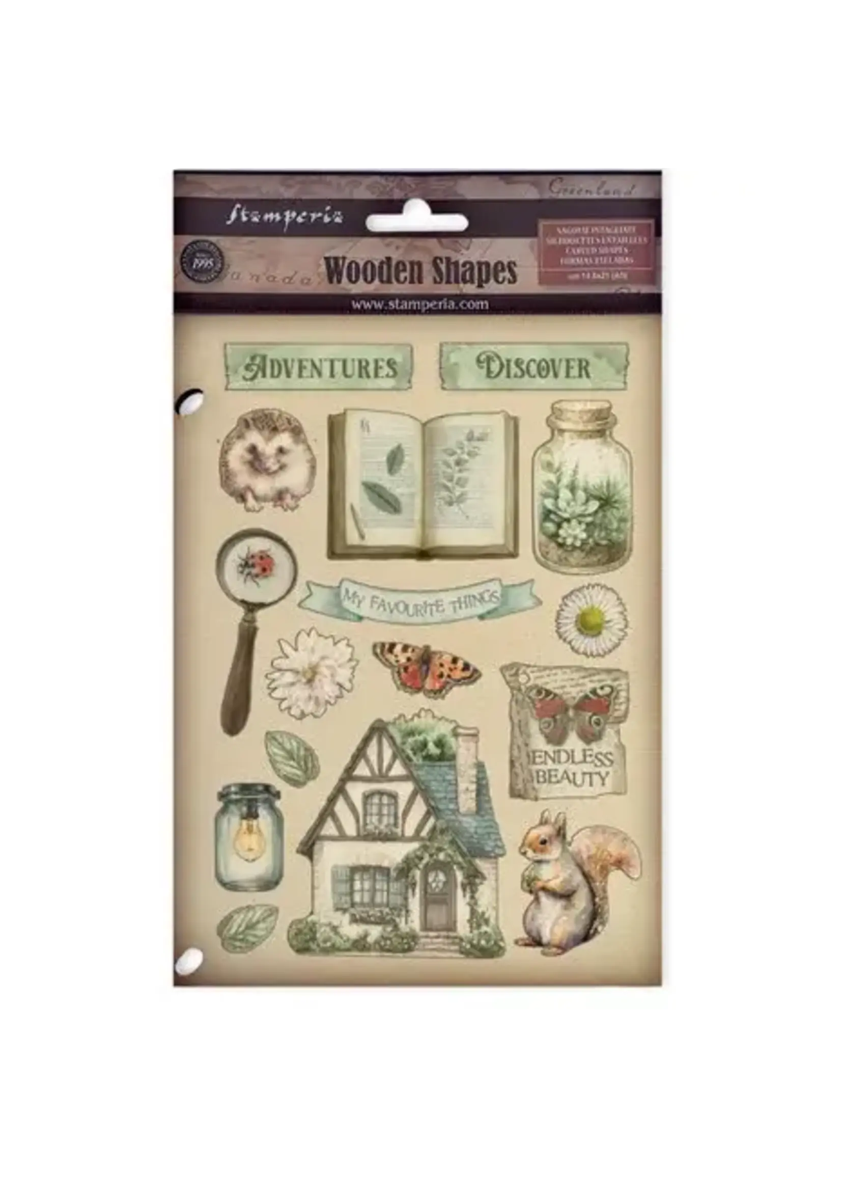 Herbarium Silvae A5 Colored Wooden Shape (KLSP191)