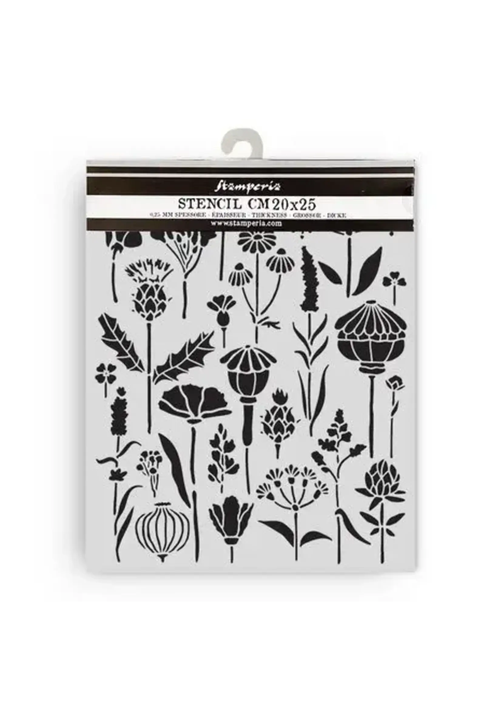 Herbarium Silvae Thick Stencil 20x25cm Herbarium (KSTD193)