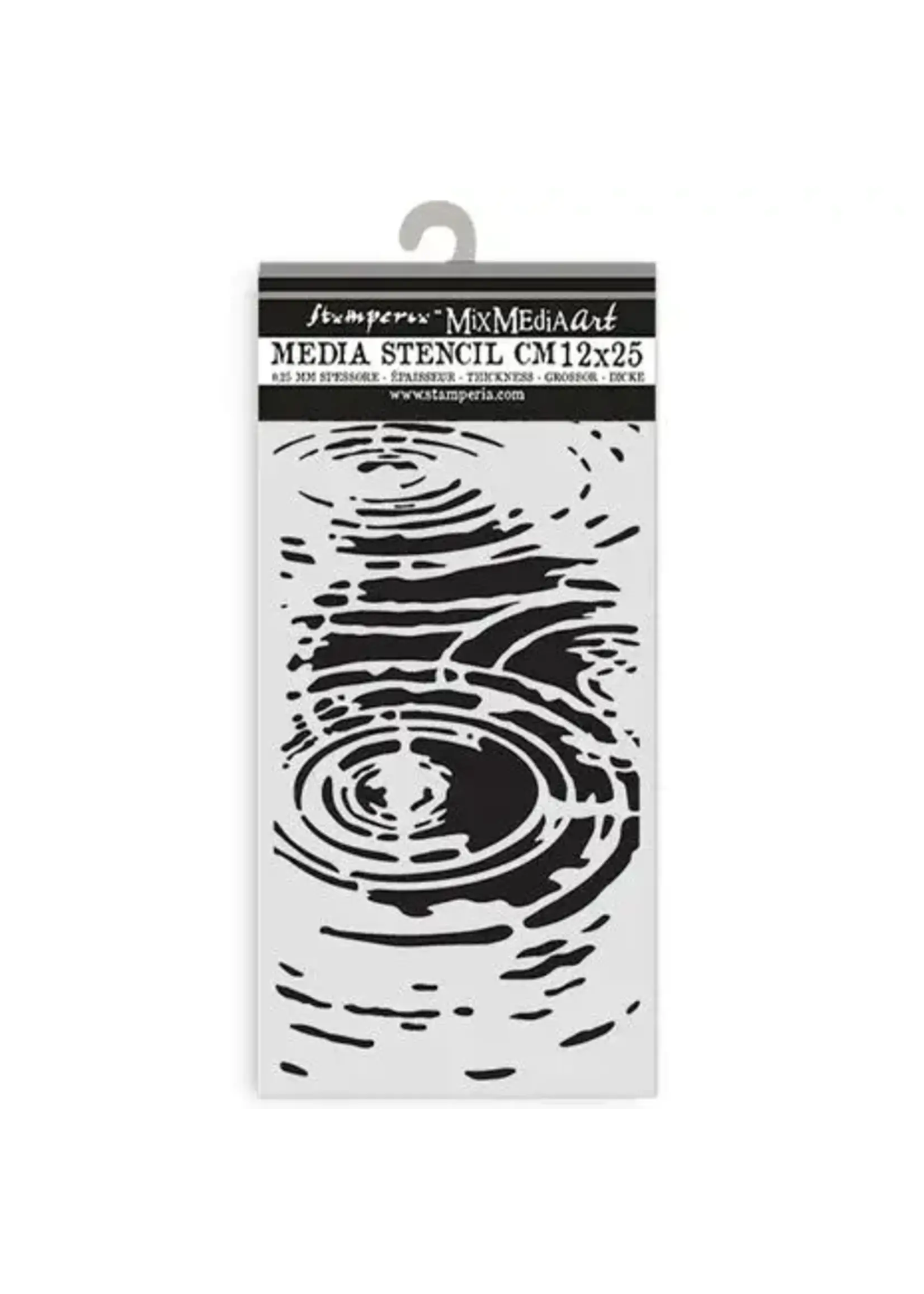 Herbarium Silvae Thick Stencil 12x25cm Water Pattern (KSTDL139)