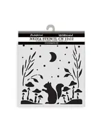 Herbarium Silvae Thick Stencil 12x12cm Squirrel (KSTDS66)