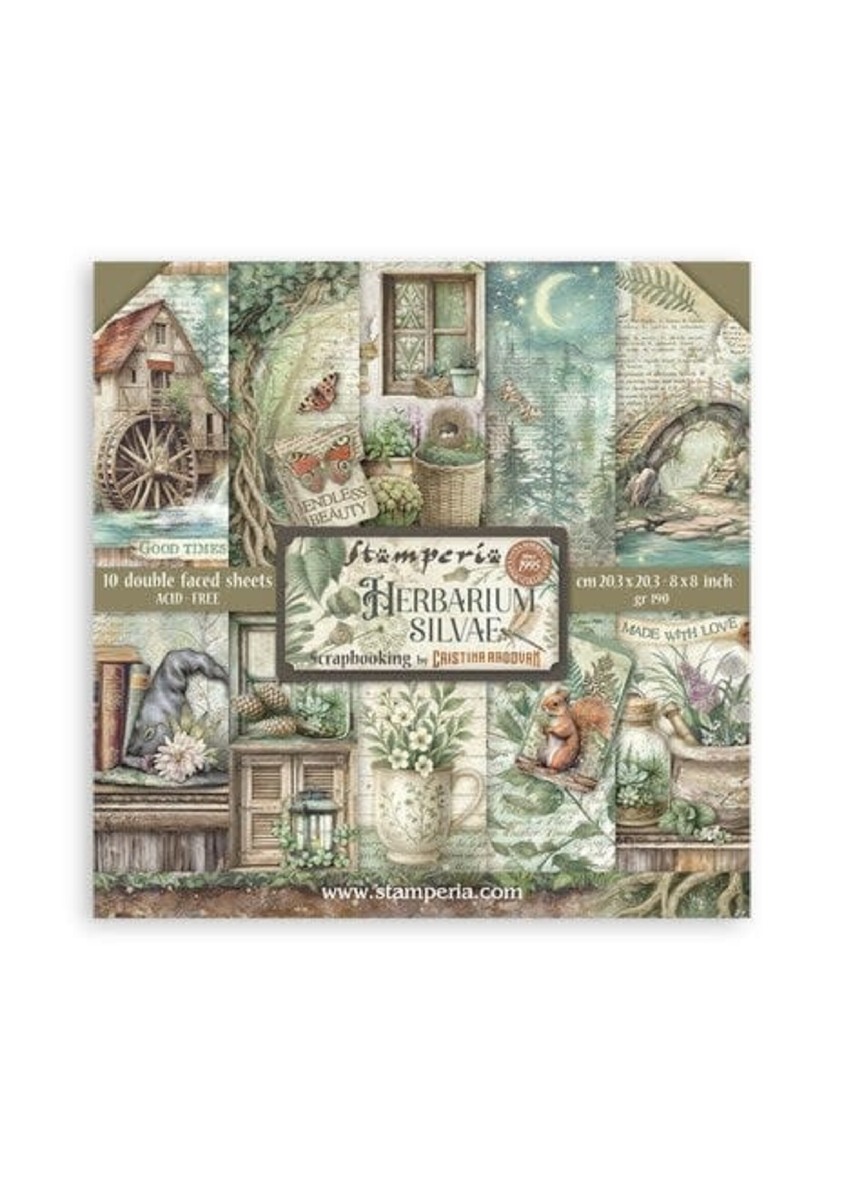 Herbarium Silvae 8x8 Inch Paper Pack (SBBS135)