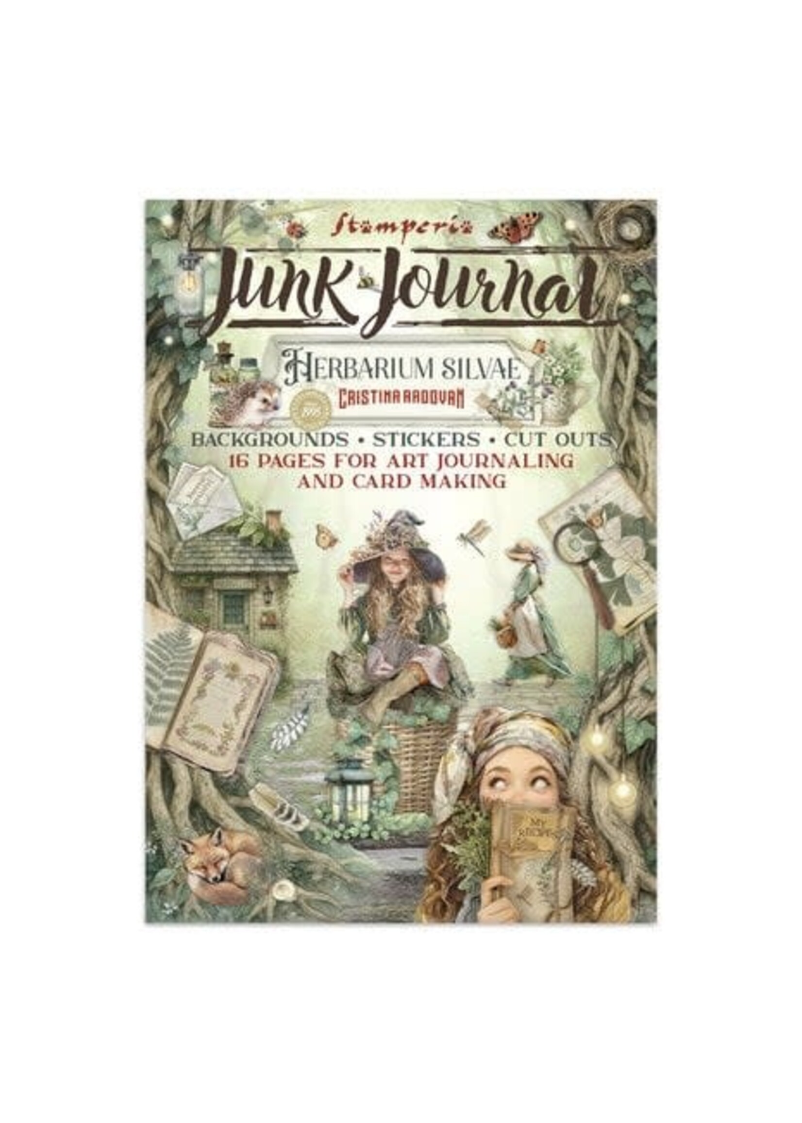 Herbarium Silvae Junk Journal Stickers, Backgrounds, Cut-Outs (SBJK09)