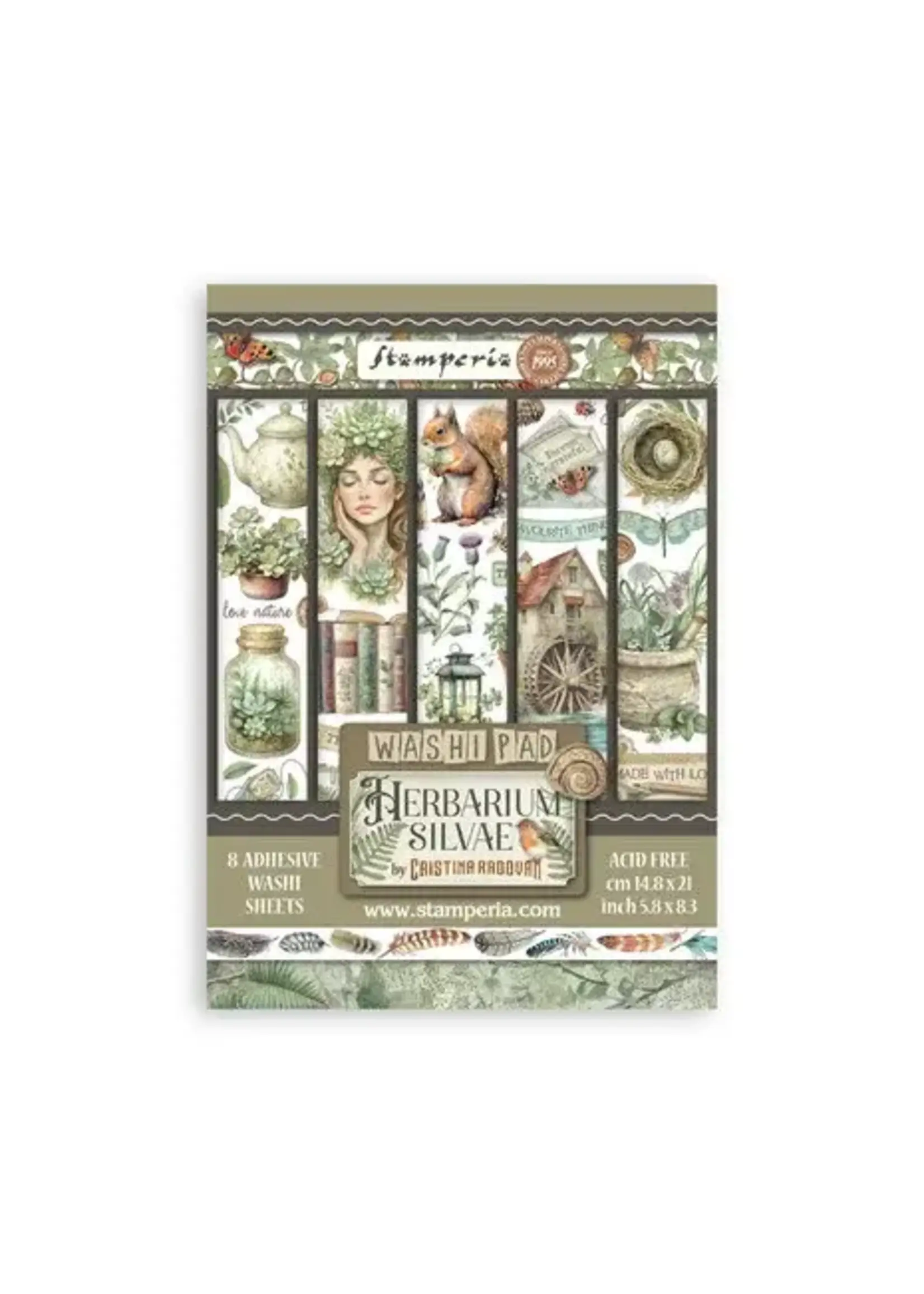 Herbarium Silvae A5 Washi Pad (8pcs) (SBW27)