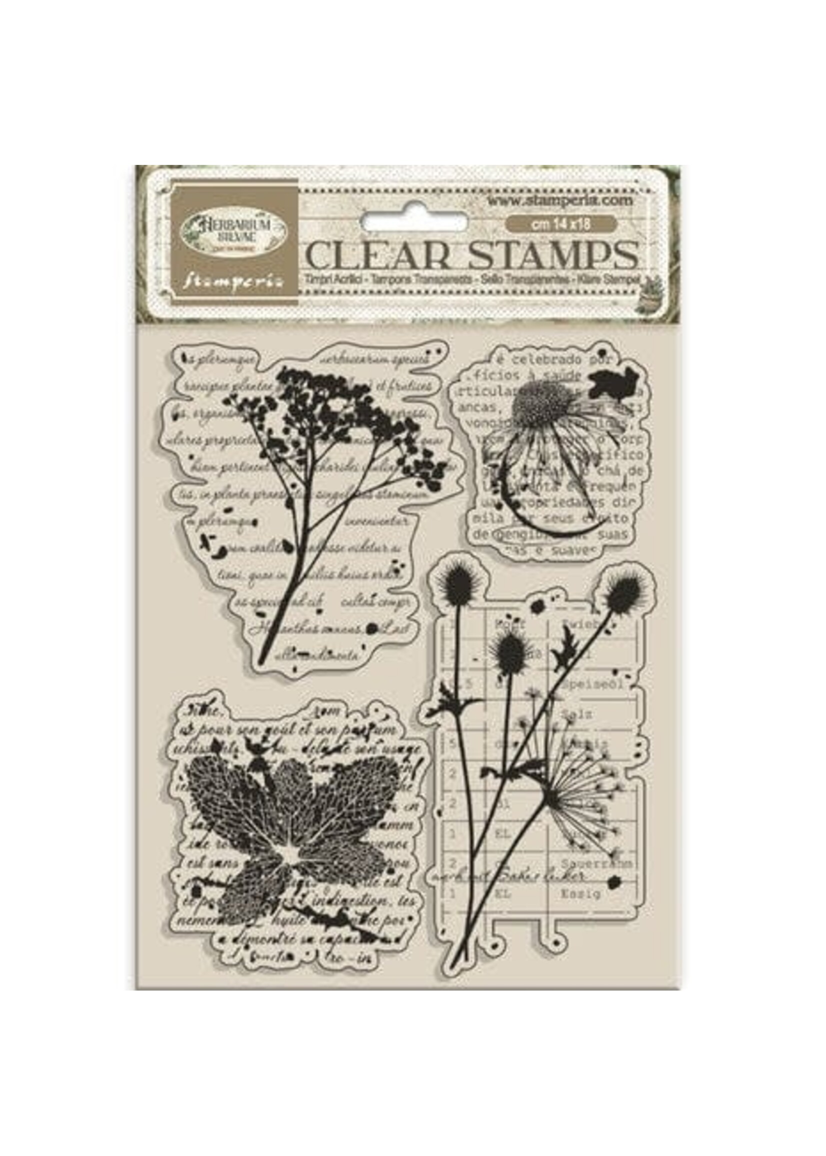 Herbarium Silvae Clear Stamp Botanic (WTK231)