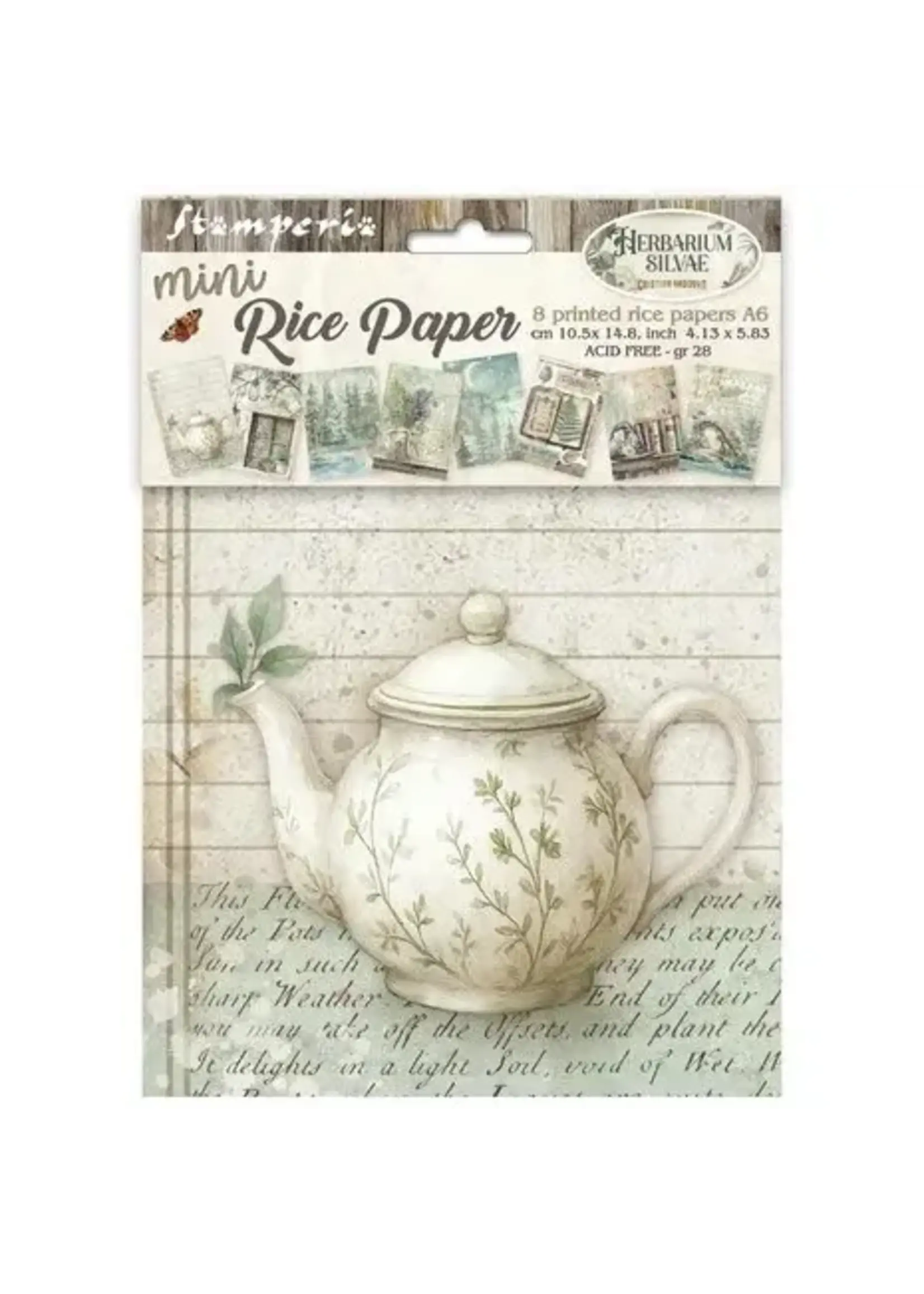 Herbarium Silvae A6 Mini Rice Paper (8pcs) (DFSA6X02)