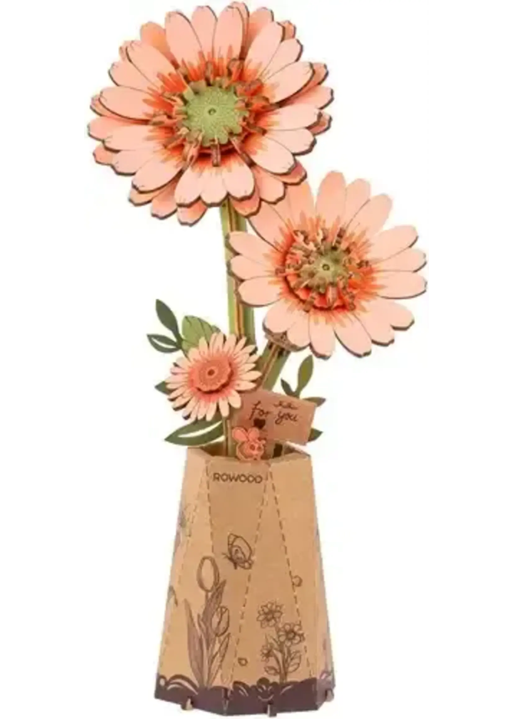 Robotime Light Orange Gerbera