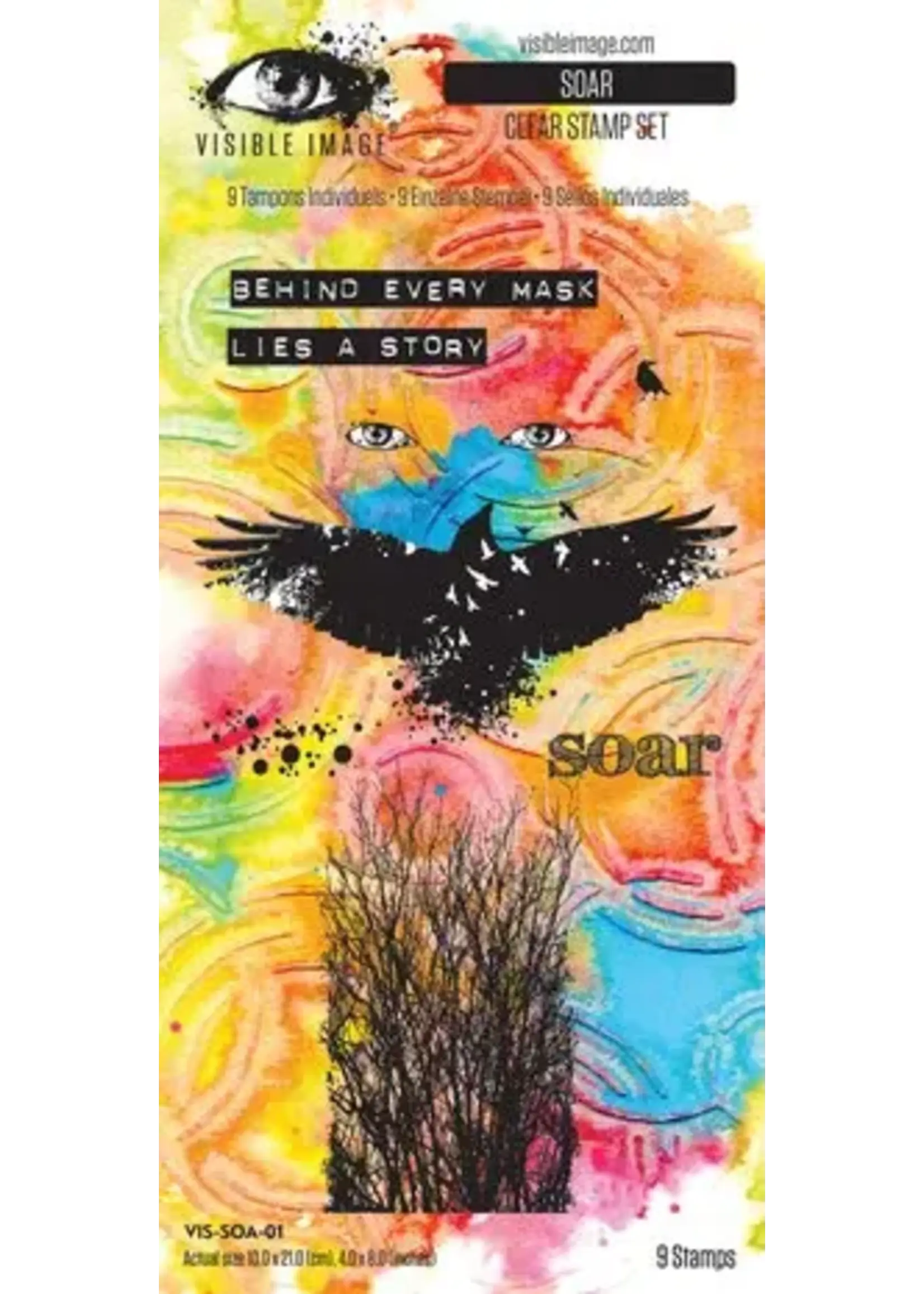 Time To Fly 4x8 Inch Stamp Set Soar (VIS-SOA-01)