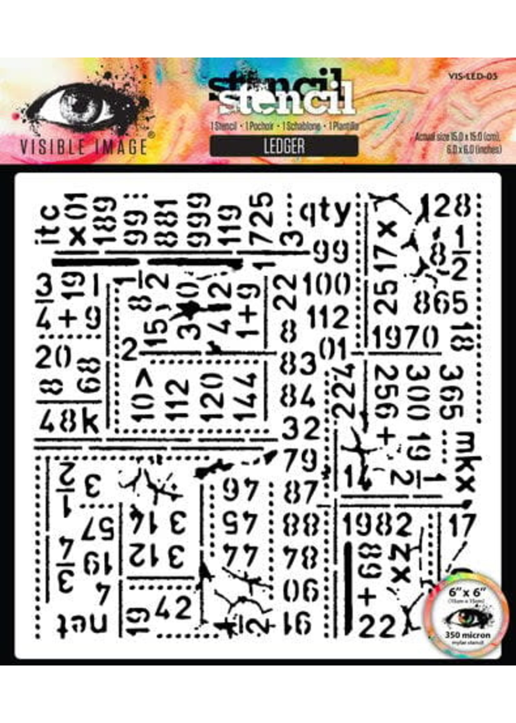 Time To Fly 6x6 Inch Stencil Ledger (VIS-LED-03)