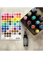 Tim Holtz Distress Small Round Label Sheet Black (TDA90410)