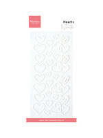 CA3219 - Hearts pearls - white