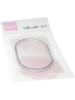 CS1187 - Silhouette Art - Oval frame