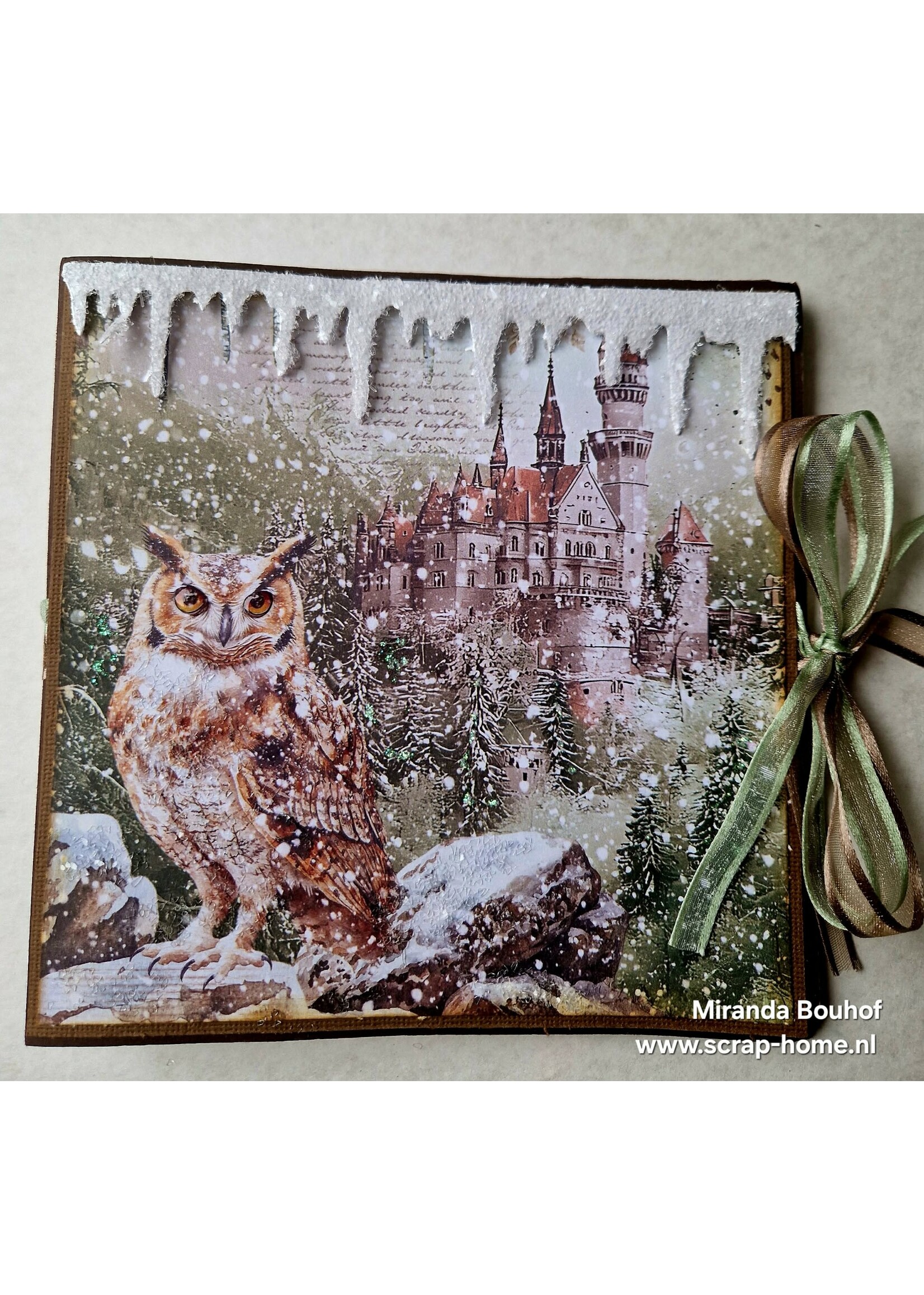 kerstparty workshoppakket mini album en kaart