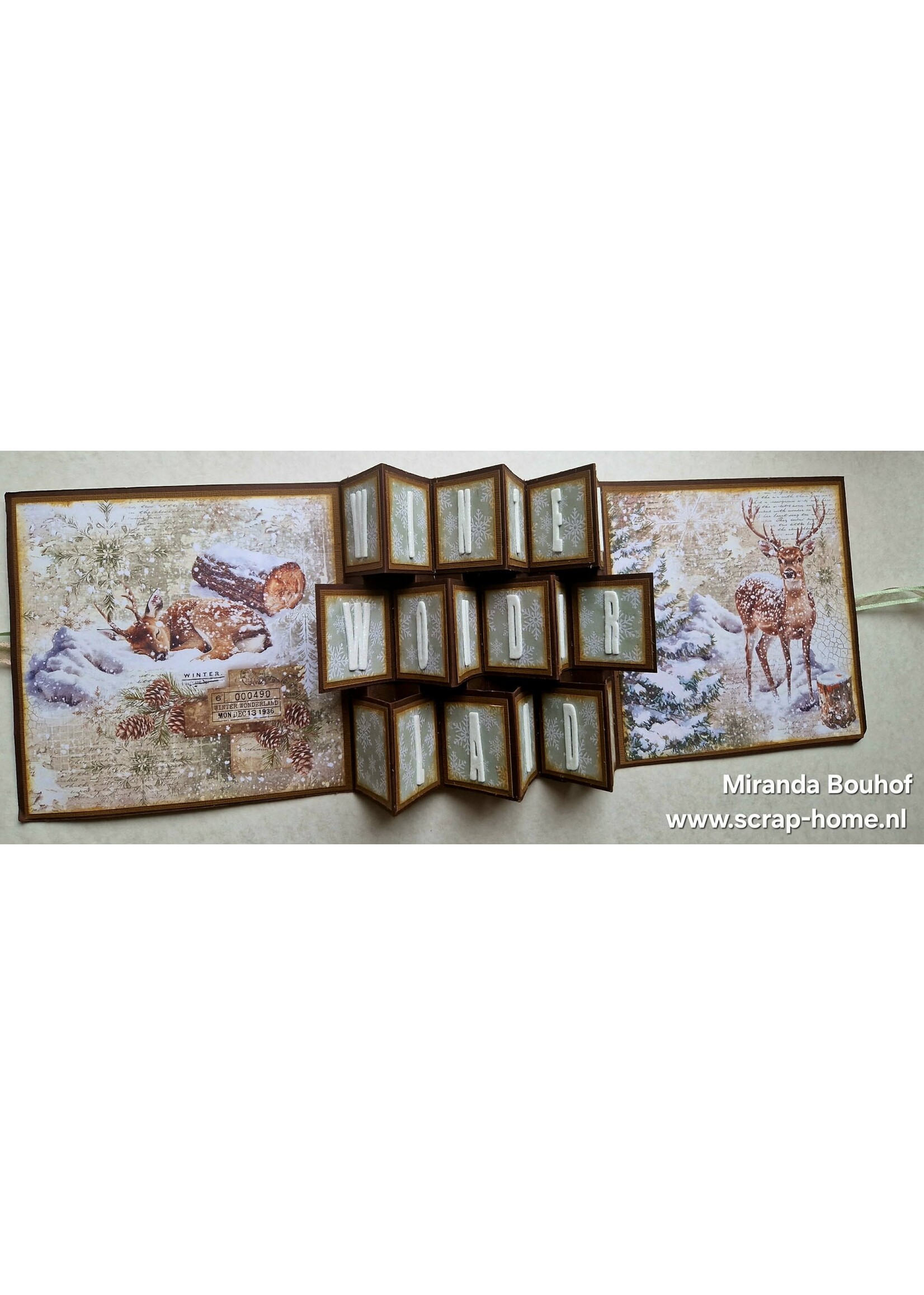 kerstparty workshoppakket mini album en kaart