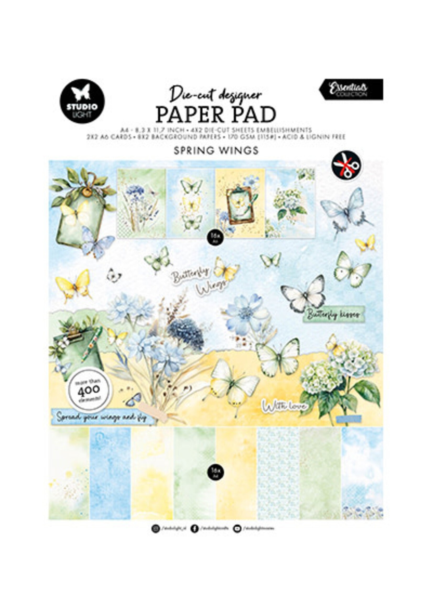 SL-ES-DCPP412 - Butterflies Essentials nr. 412