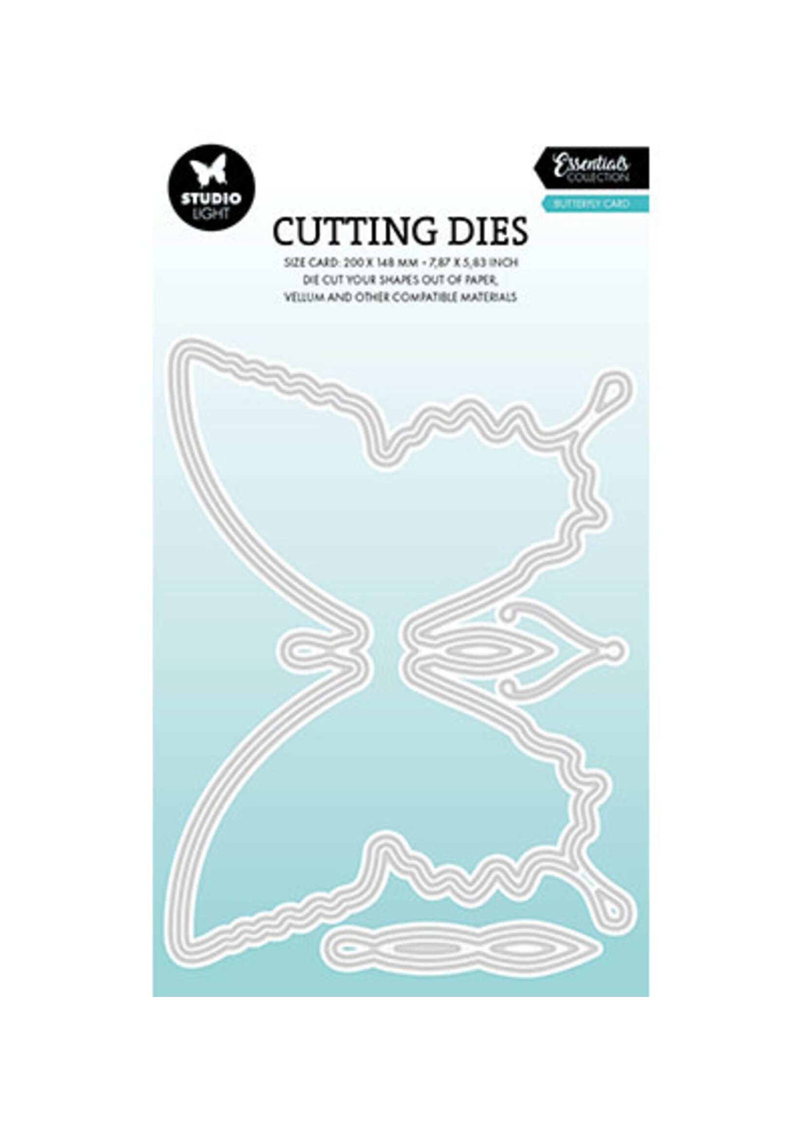 SL-ES-CD1074 - Butterfly cardshape Essentials nr. 1074
