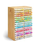 Ohuhu - Bamboo Marker Organizer - Voor 224 markers (zonder markers)  Y30-80500-08  leverbaar medio/eind januari