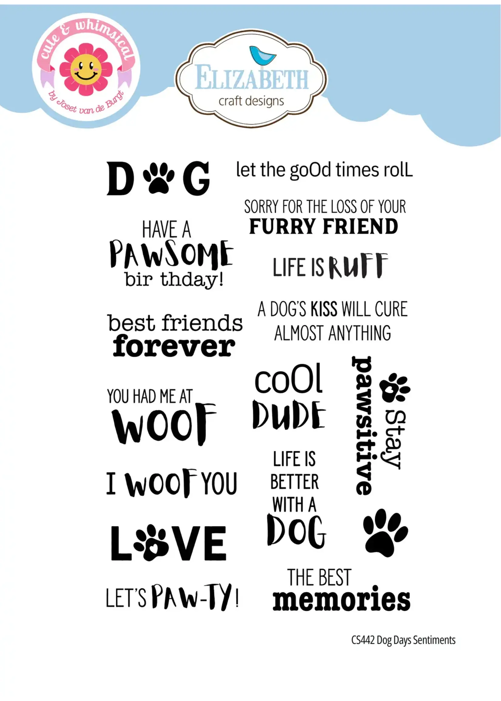 SET prijs dog days collectie  SET 2332 t/m 2325