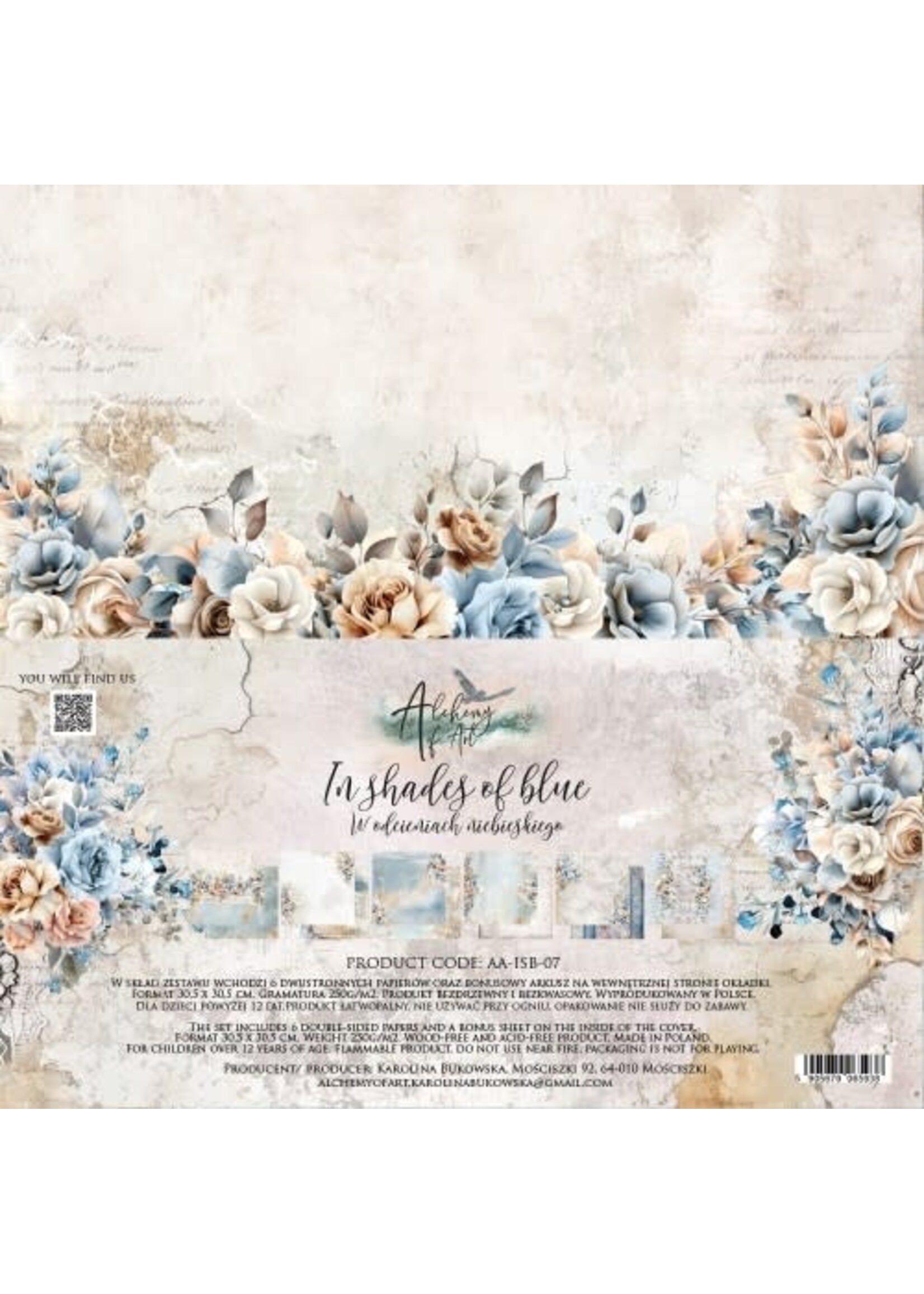 In shades of blue/ W odcieniach niebieskiego AA-ISB-07 12X12