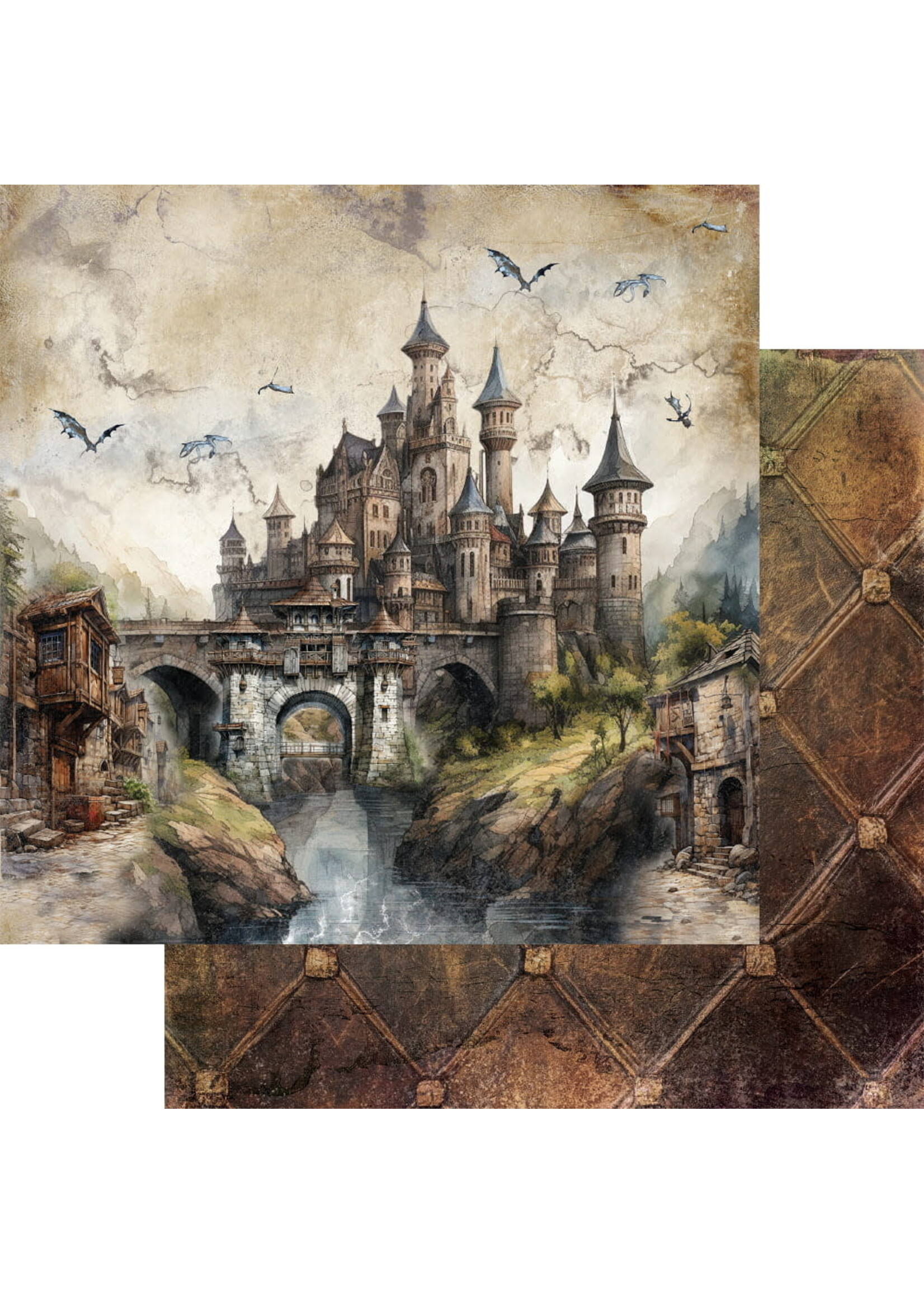 The Legends of the Dragons 12X12 Zestaw papierów do scrapbookingu AA-LOD-07