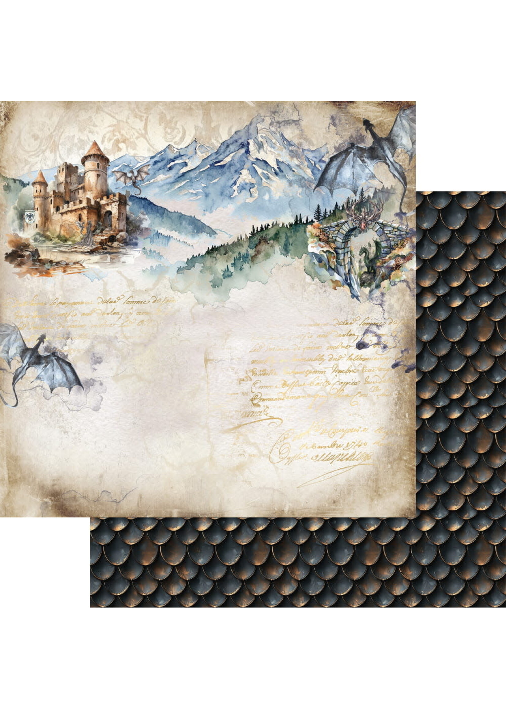 The Legends of the Dragons 12X12 Zestaw papierów do scrapbookingu AA-LOD-07