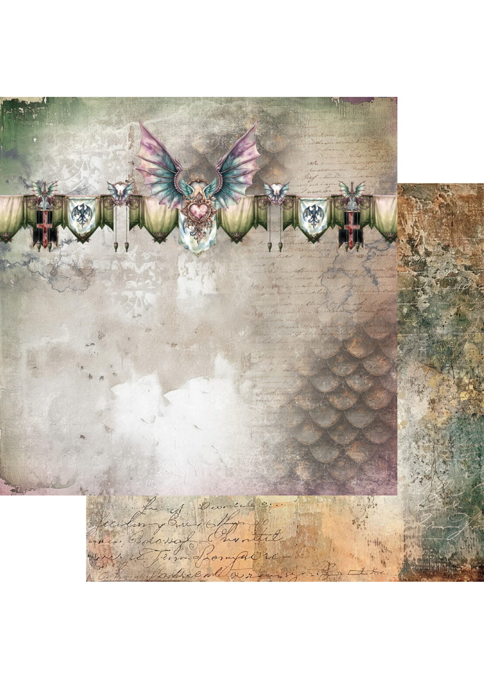 The Legends of the Dragons 12X12 Zestaw papierów do scrapbookingu AA-LOD-07