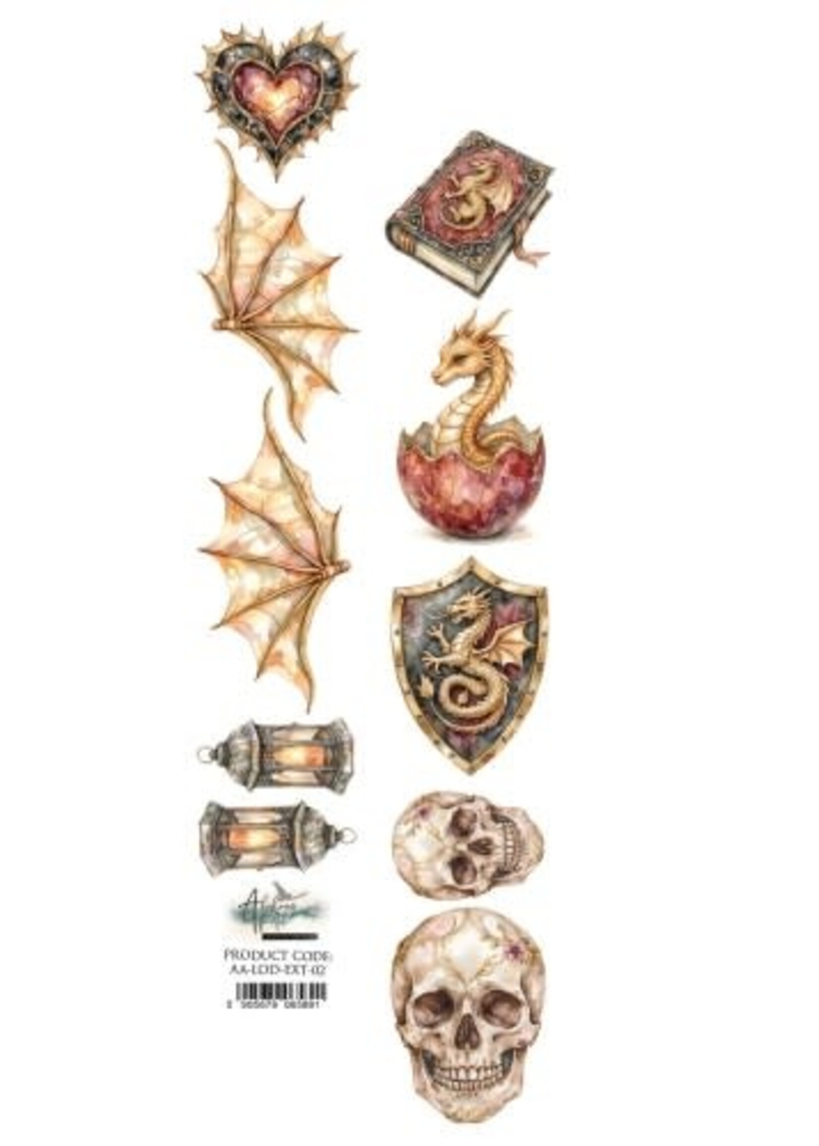 The Legends of the Dragons 2X12 Paseczek do samodzielnego wycięcia Legendy smoków AA-LOD-ext-02