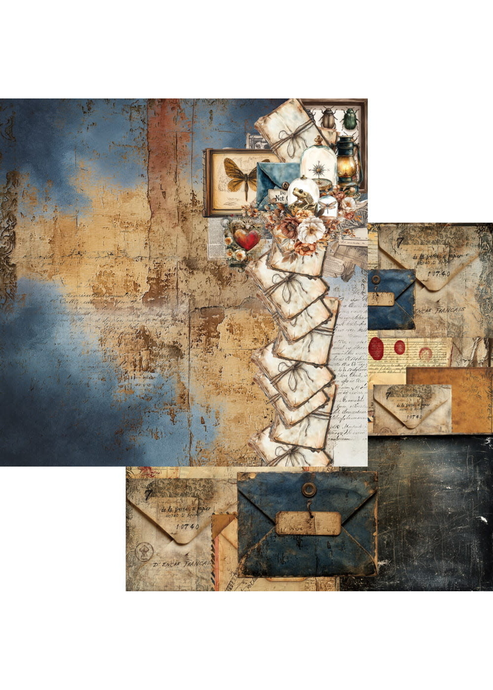 Behind Closed Doors Zestaw papierów do scrapbookingu 8X8 AA-BCD-08