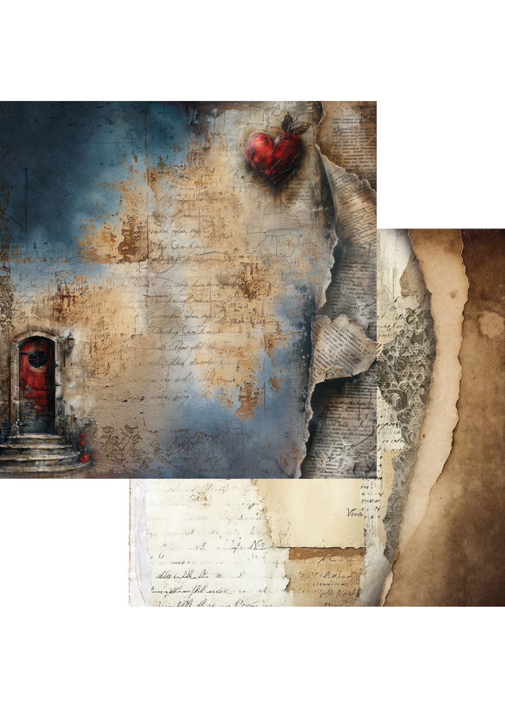 Behind Closed Doors Zestaw papierów do scrapbookingu 8X8 AA-BCD-08