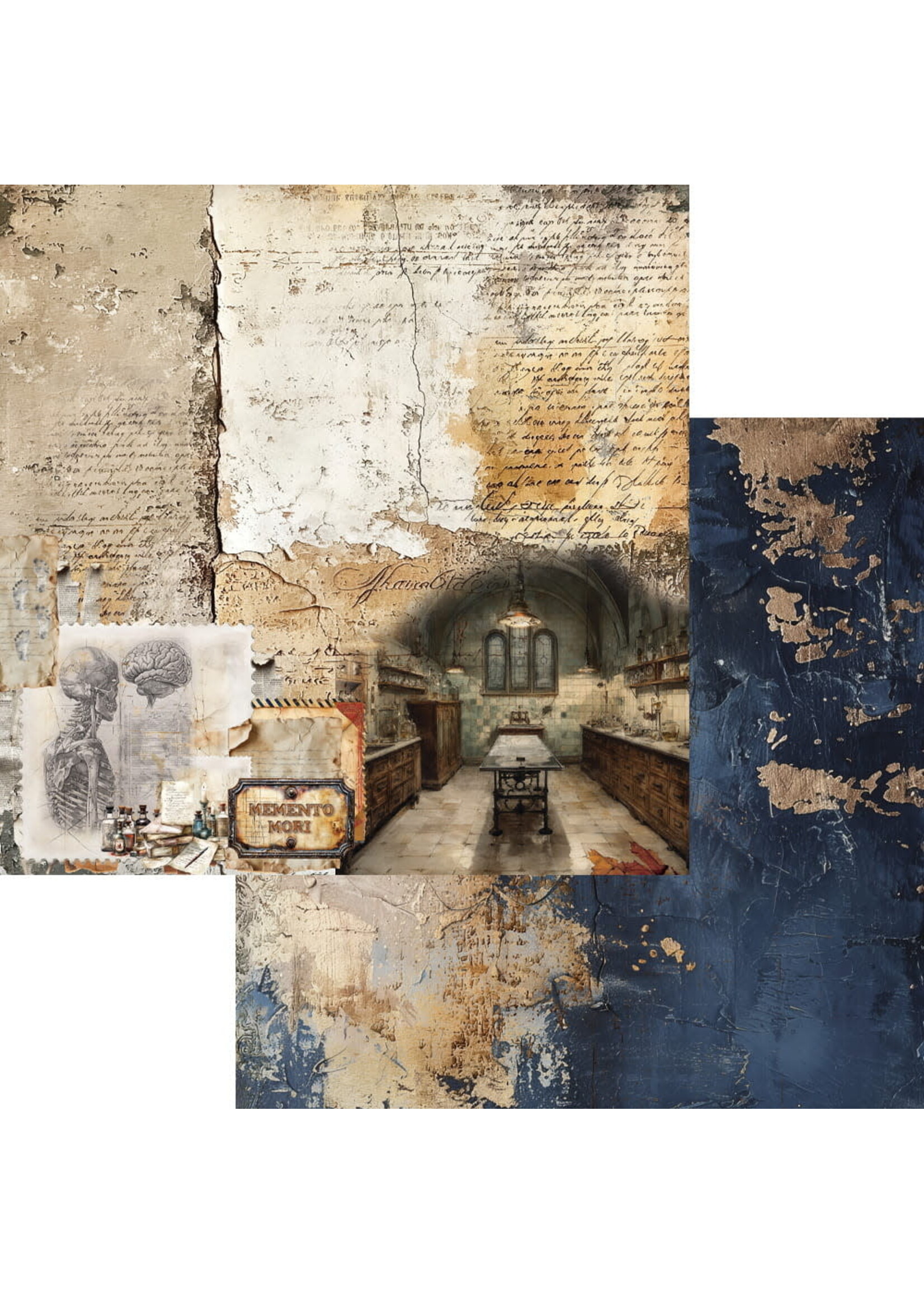 Behind Closed Doors Zestaw papierów do scrapbookingu 8X8 AA-BCD-08